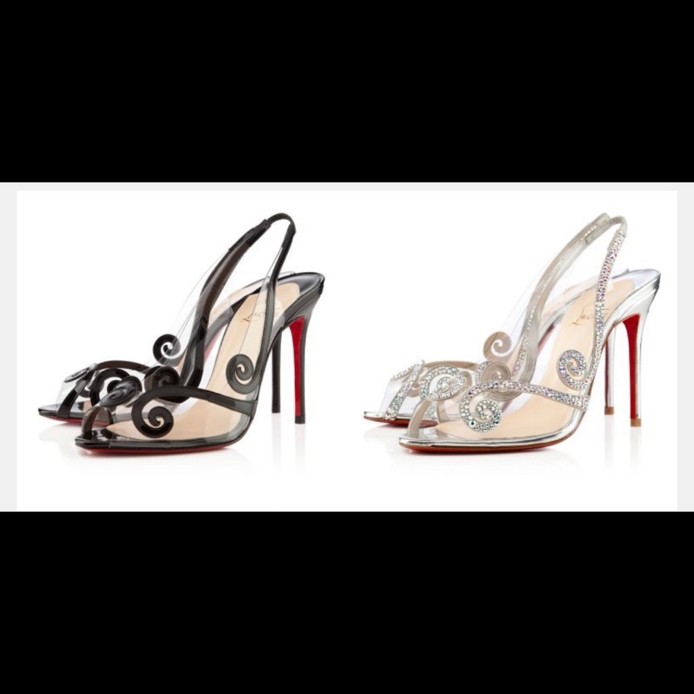 Black Christian Louboutin Au Hameau slingback
